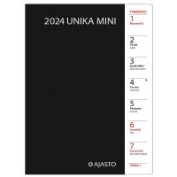 Ajasto_Unika_Mini_2024_taskukalenteri_musta_105_x_148mm