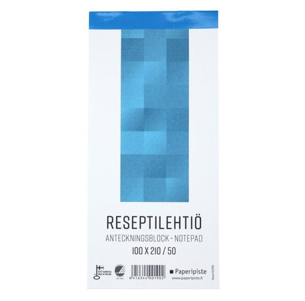 Reseptilehtio_blanco_50_lehtea