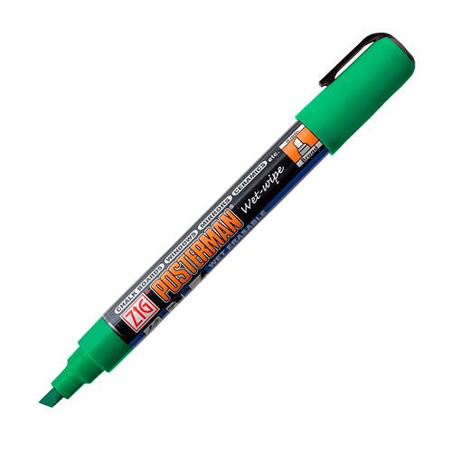 ZIG Posterman Wet Wipe 6 mm Green  PMA-550