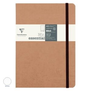 clairefontaine_My_Essential_muistikirja_A5__96_piste_tobacco_ivory