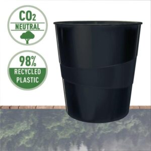 Leitz_paperikori_Recycle_15L_CO2_hiilineutraali_musta