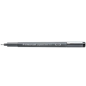 Staedtler_Pigment_Liner_308_kuitukarkikyna_0_7mm_musta_10kpl