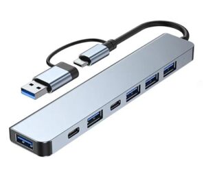7-in-1_USB-C_monitoimihubi___USB_3_0___2_0_-jakaja_ja_OTG-telakka