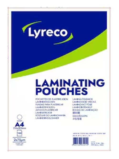 Lyreco_laminointitasku_A4_2x75mic_kirkas__1_kpl_100_taskua