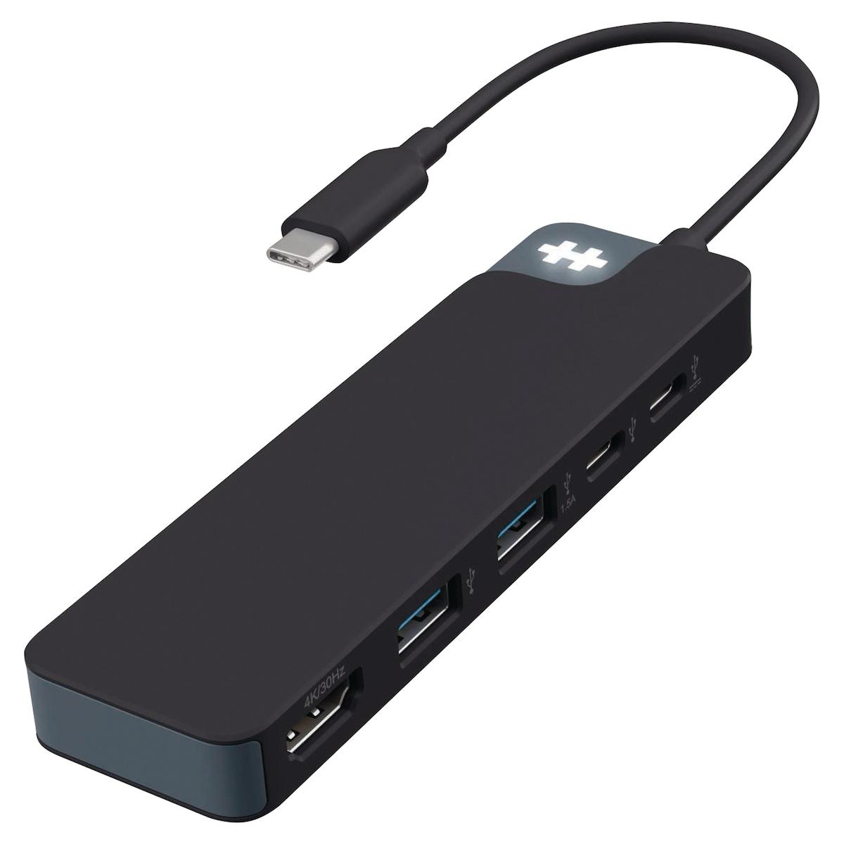 21415745_Hyper_HyperDrive_Flex_5_porttinen_USB_C_hub_musta_jpg_width_1200