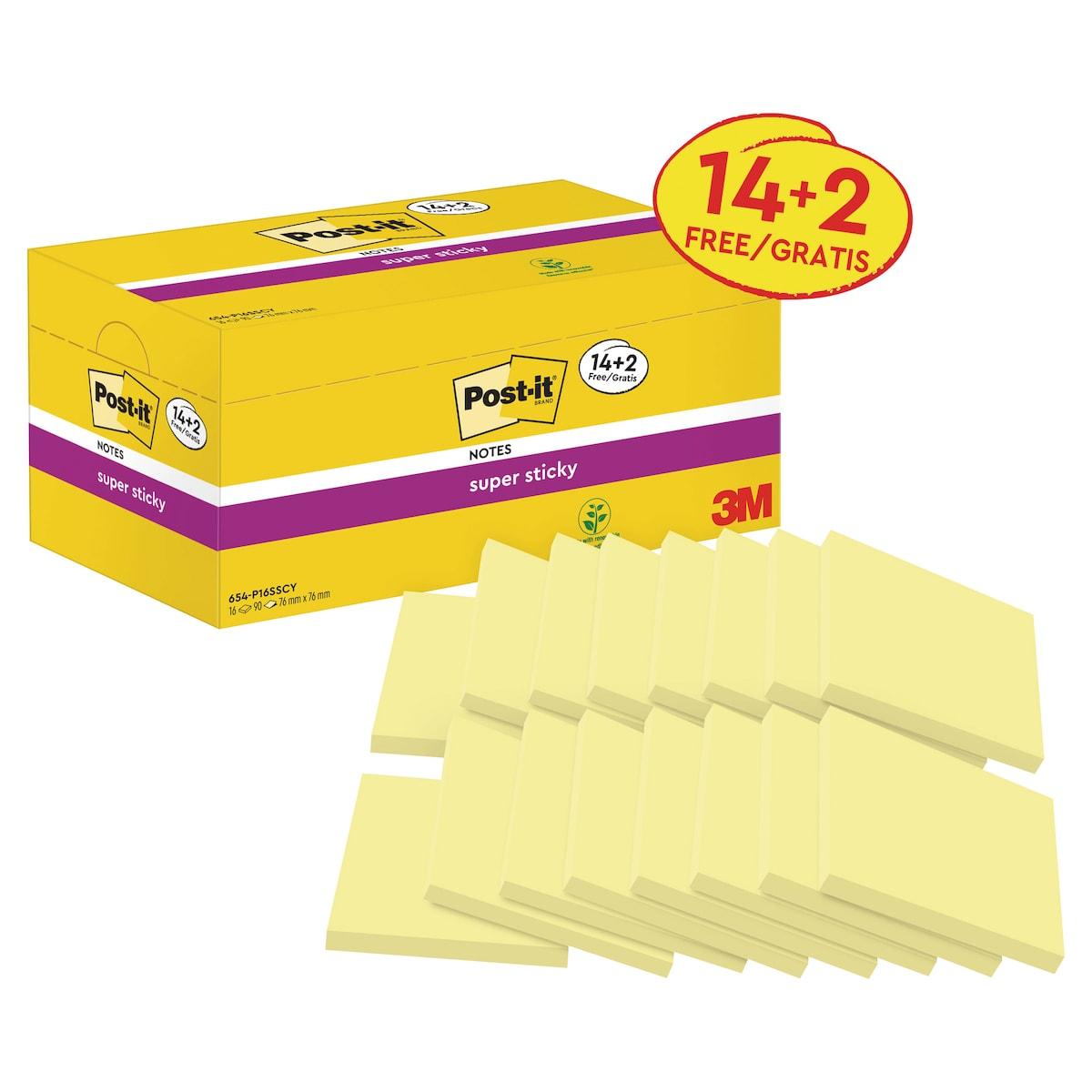 6814786_Post_it_Super_Sticky_Viestilaput_Canary_Yellow_76_mm_x_76_mm_14_2_Pakk_jpg_width_1200