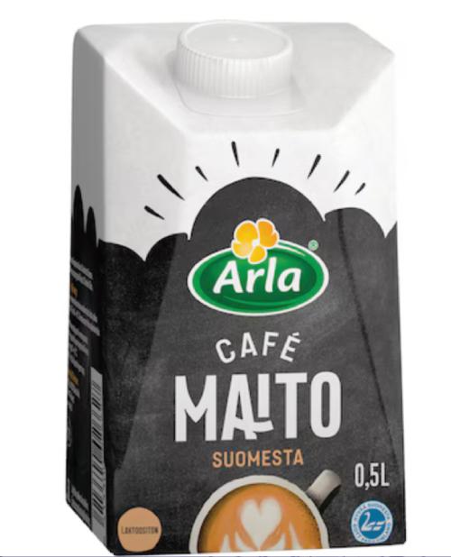 Arla Café maito laktoositon UHT 0,5L, 1kpl=12 tölkkiä